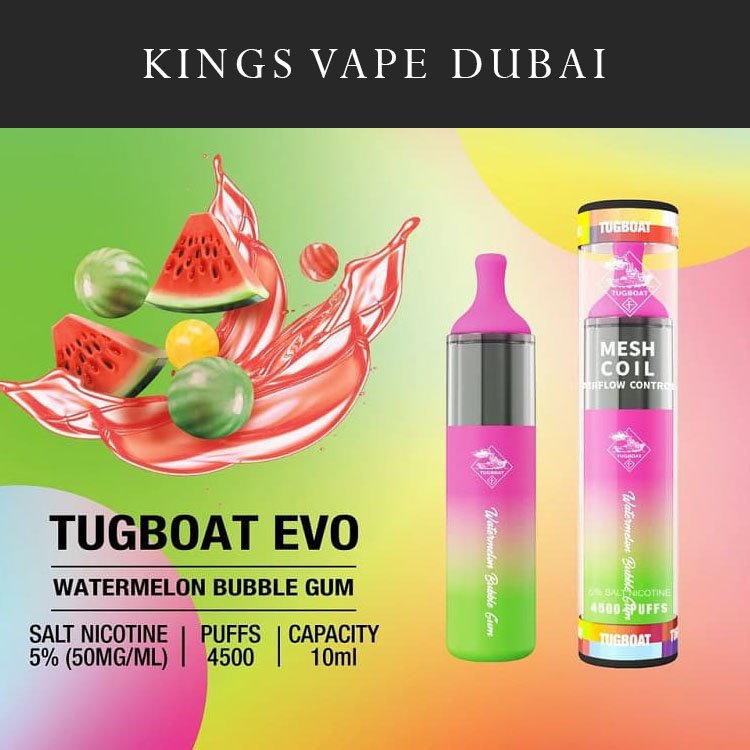 evo13-1.jpg Tugboat EVO Watermelon Bubble Gum 4500pfs - Image 1