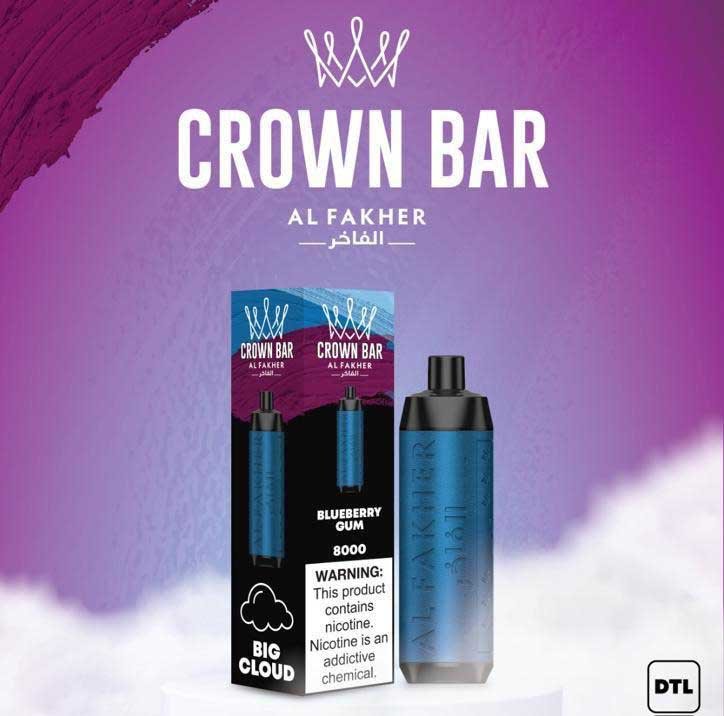IMG-20231003-WA0013 Crown Bar Blueberry Gum 8000pfs 5mg - Image 1