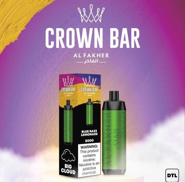 IMG-20231003-WA0014 Crown Bar Blue razz Lemonade 8000pfs 5mg - Image 1
