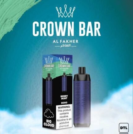 Crown Bar Berry Mint 8000pfs 5mg