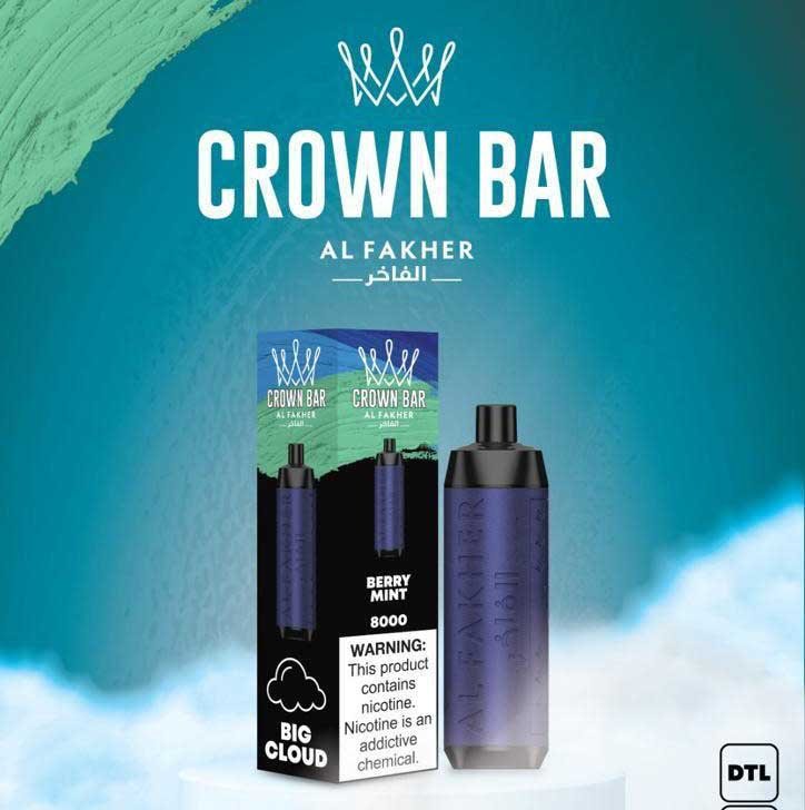 IMG-20231003-WA0016 Crown Bar Berry Mint 8000pfs 5mg - Image 1