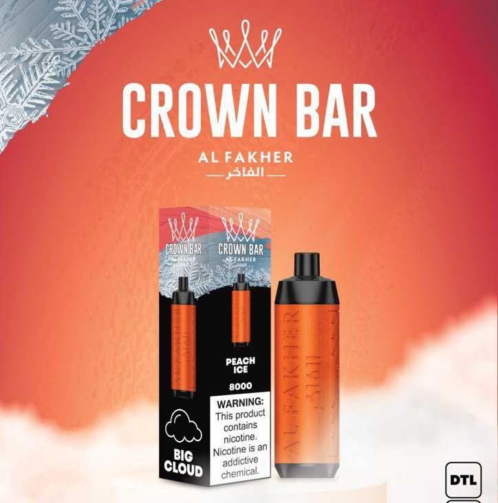 IMG-20231003-WA0023 Crown Bar Peach Ice 8000pfs 5mg - Image 1