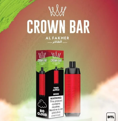 Un567 Crown Bar Two Apple 8000pfs 5mg - Image 1