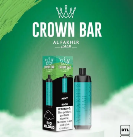 Crown Bar Mint 8000pfs 5mg