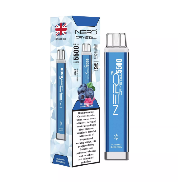 6o8989p4 NERD Crystal Blueberry Bubblegum 55000pfs 20mg - Image 1