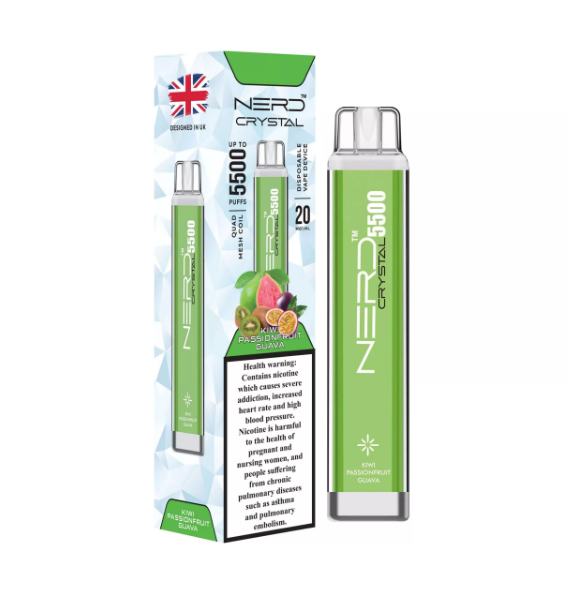 6o8989p4h NERD Crystal Kiwi Passion fruit Guava 55000pfs 20mg - Image 1