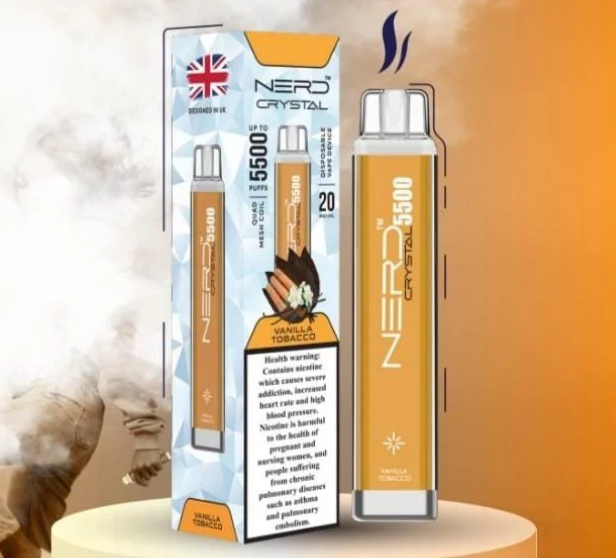 gggmgnjjhh NERD Crystal Vanilla Tobacco 55000pfs 20mg - Image 1