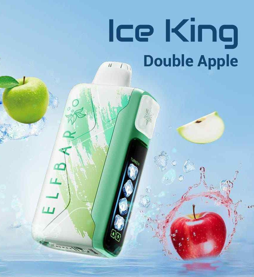 ELF-BAR-ICE-KING-30000-PRICE-IN-DUBAI-DOUBLE-APPLE (1) ELFBAR Ice King Double Apple 30000Puffs 50mg - Image 1
