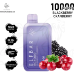 ELFBAR Blackberry Cranberry 10k puffs 20mg